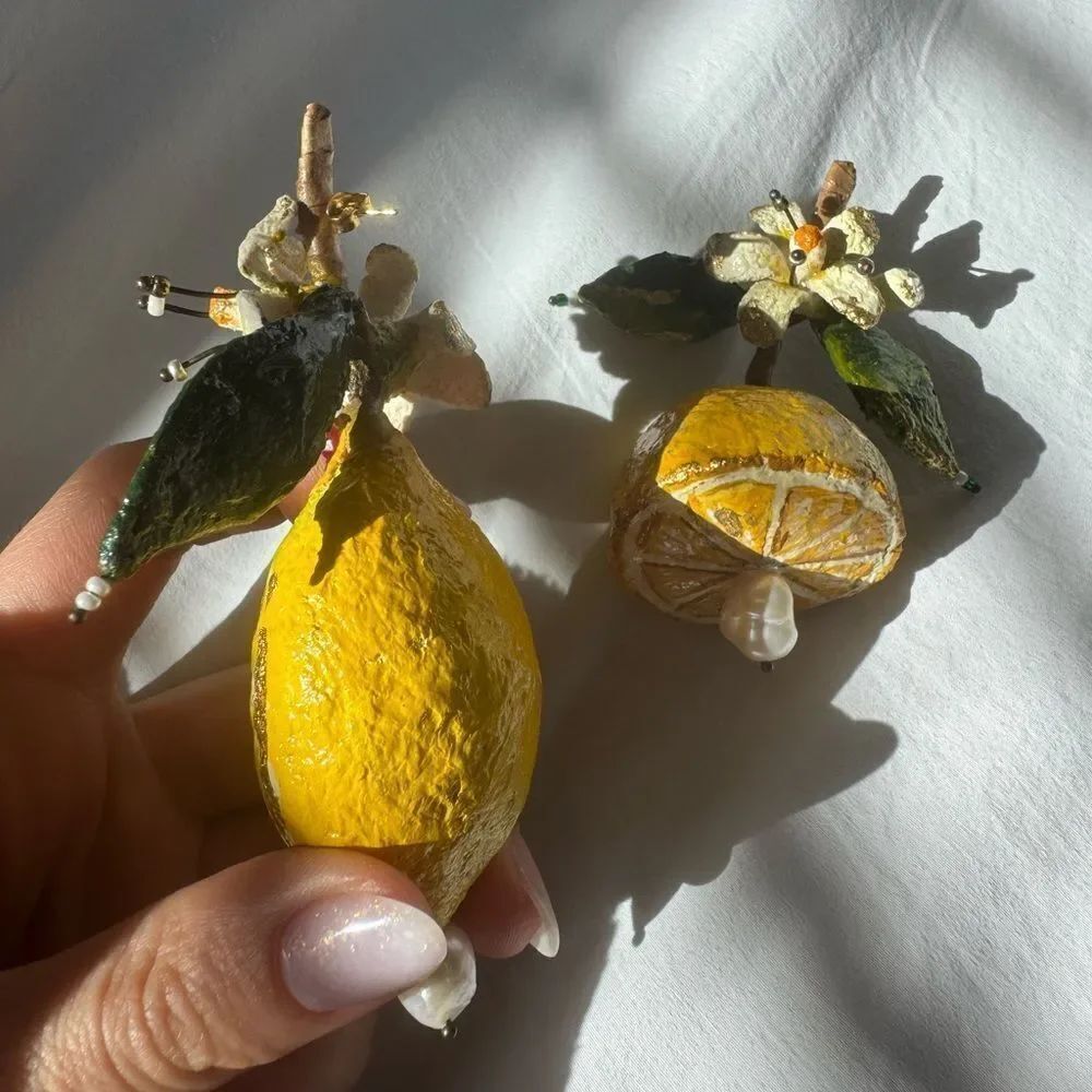 Statement Lemon earring - Picture 7 of 7